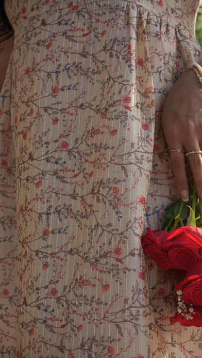 Cream Cloud Maxi Dress
