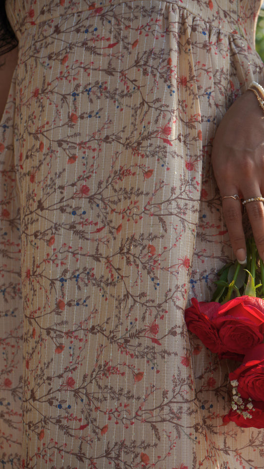 Cream Cloud Maxi Dress