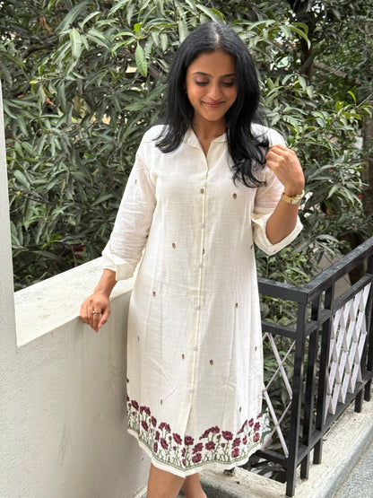 Cotton Cloud Shirt Dress