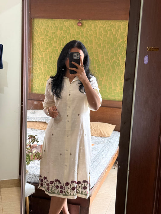 Cotton Cloud Shirt Dress