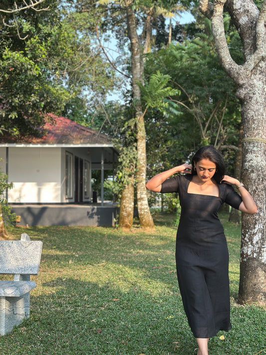 Midnight Grace Midi Dress